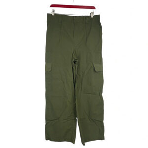 Cotton On Olive green lightweight parachute cargo pants US 10